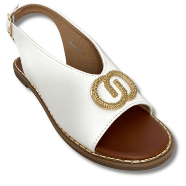 Una Healy Sling Back Open Toe Shoes - White