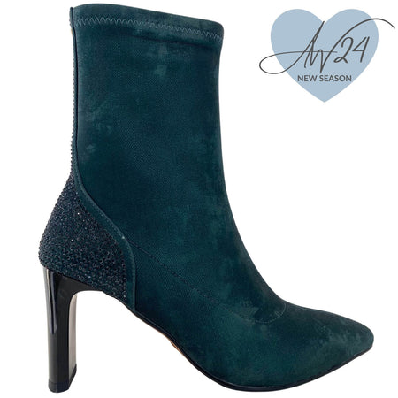 Una Healy Sparkly Back Sock Boots - Green