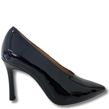 Unisa Zwarte Lak Pumps Unisa Black Patent Leather Stiletto Shoes