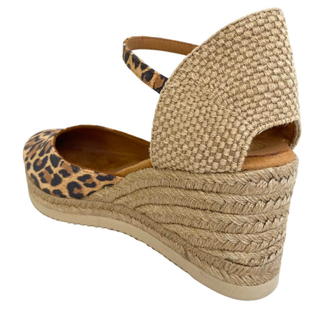 Unisa Caceres Animal Leather Wedge Shoes