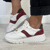 unisa-efro-white-burgundy-lace-up-sneakers