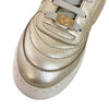 Unisa Foster Pale Gold Leather Lace Up Sneakers