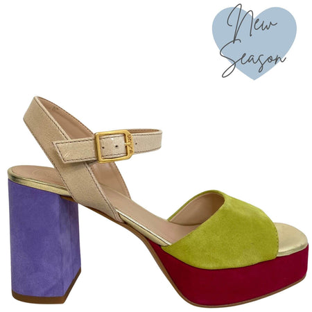 Unisa Odran Multi Suede Platform Sandals