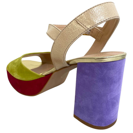 Unisa Odran Multi Suede Platform Sandals