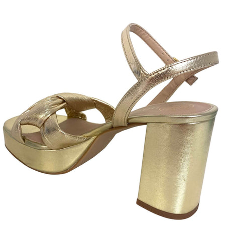 Unisa Olney Gold Platform Sandals