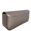 Unisa Zdreamin Grey Pewter Leather Clutch Bag