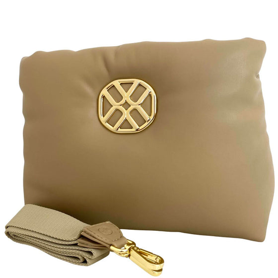 Unisa Zjuni Cream Leather Crossbody Bag