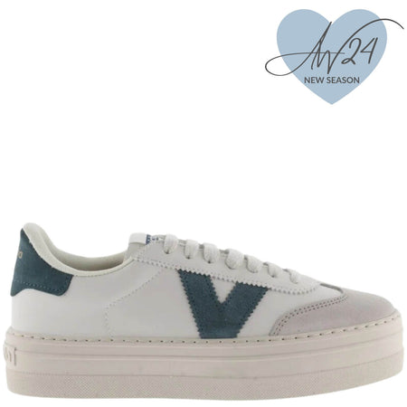 Victoria Barcelona Platform Sneakers - Petrol Blue