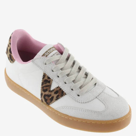 Victoria Berlin Leopard Mix Suede Sneakers