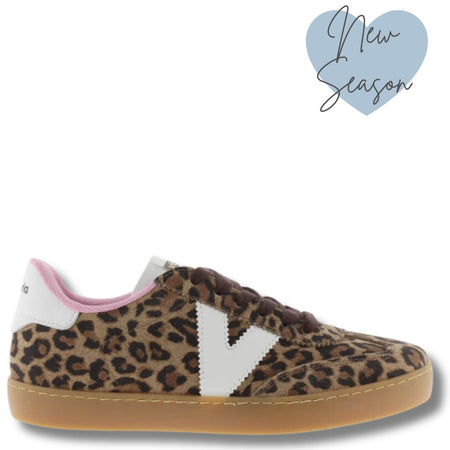 Victoria Berlin Leopard Suede Sneakers