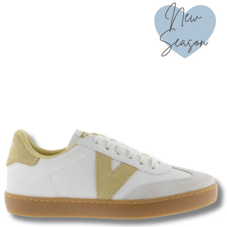 Victoria Berlin Pale Mustard Mix Suede Sneakers