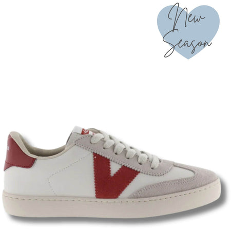 Victoria Berlin Red Mix Suede Sneakers