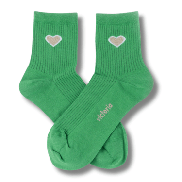 victoria-heart-ribbed-socks-green