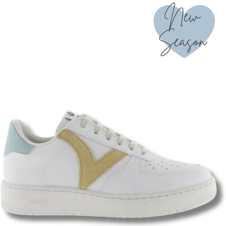 Victoria Madrid Off White Sneakers - Pale Mustard