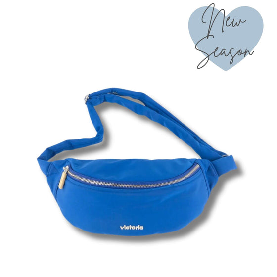 Victoria Nylon Sling Bag - Blue