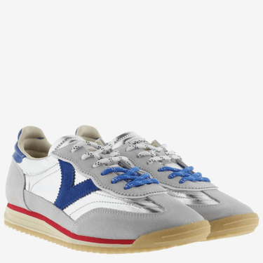 Victoria Saturno Silver & Blue Sneakers