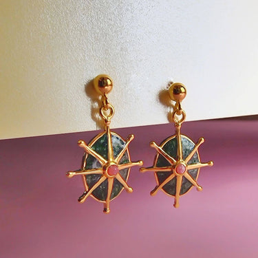 vurchoo-8-point-star-gold-stud-earrings