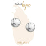 Vurchoo Honduras Silver Howlite Strength Stud Earrings