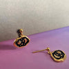 vurchoo-midnight-scene-gold-black-stud-earring