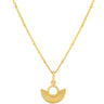 Vurchoo Nicaragua Gold Deco Fan Necklace