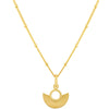 Vurchoo Nicaragua Gold Deco Fan Necklace