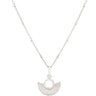 Vurchoo Nicaragua Silver Deco Fan Necklace
