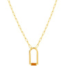 Vurchoo Somalia Gold Contemporary Enamel Arch Necklace