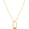 Vurchoo Somalia Gold Contemporary Enamel Arch Necklace