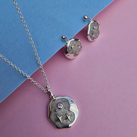 Vurchoo Starry Night Silver Necklace