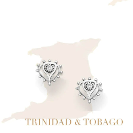 Vurchoo Trinidad Silver Maximalist Stud Earrings
