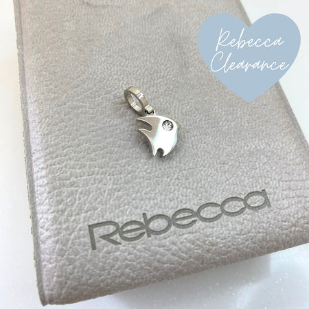 Rebecca My World Silver Fish Charm