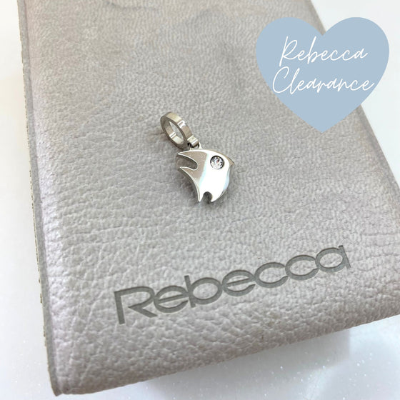 Rebecca My World Silver Fish Charm