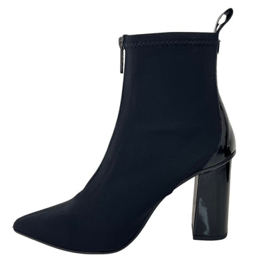 Lodi Front Zip Black Sock Boots