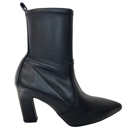 Unisa Tate Pointed Toe Black Leather Boots