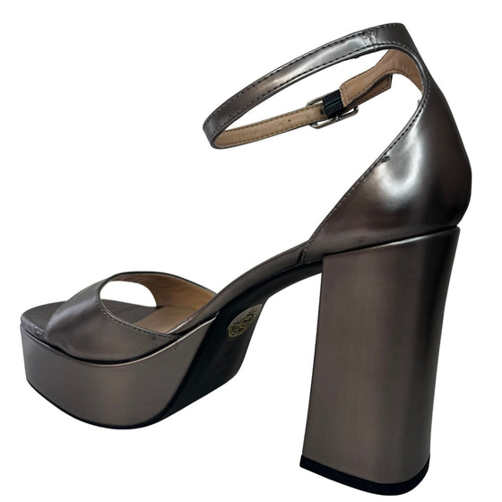 Unisa Upton Grey Block Heel Platform Sandals