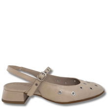 wonders-beige-leather-studded-sling-back