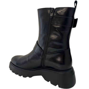 wonders-black-leather-biker-boots