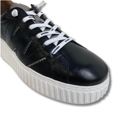 wonders-black-silver-leather-elevated-white-sole-sneakers