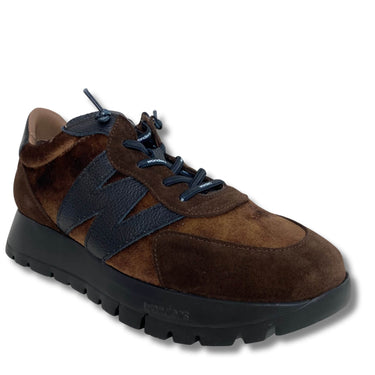wonders-brown-fabric-sporty-black-sole-sneakers