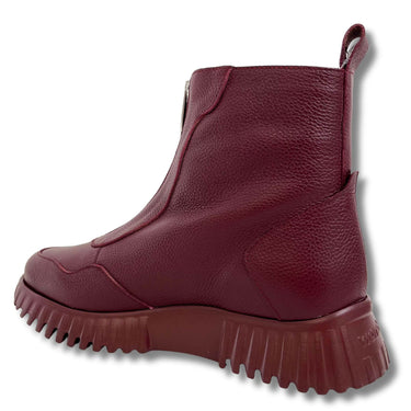 wonders-burgundy-leather-sporty-front-zip-boots