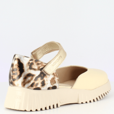 Wonders Butter Milk Leather Ankle Strap Shoes