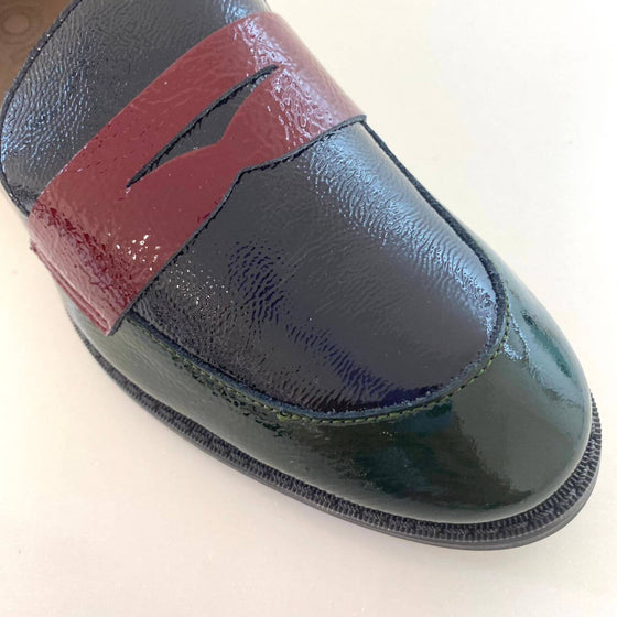Wonders Colour Block Patent Loafers