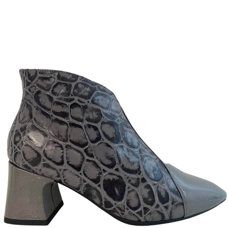 Wonders Grey Leather Shoe Boots