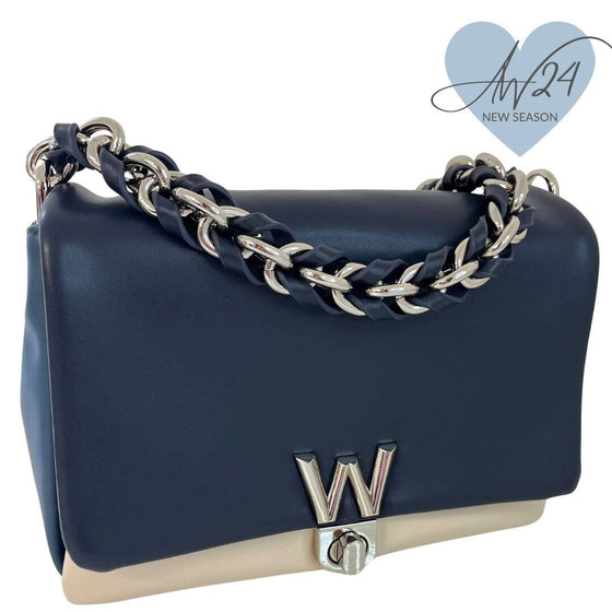 wonders-navy-cream-blue-padded-bag