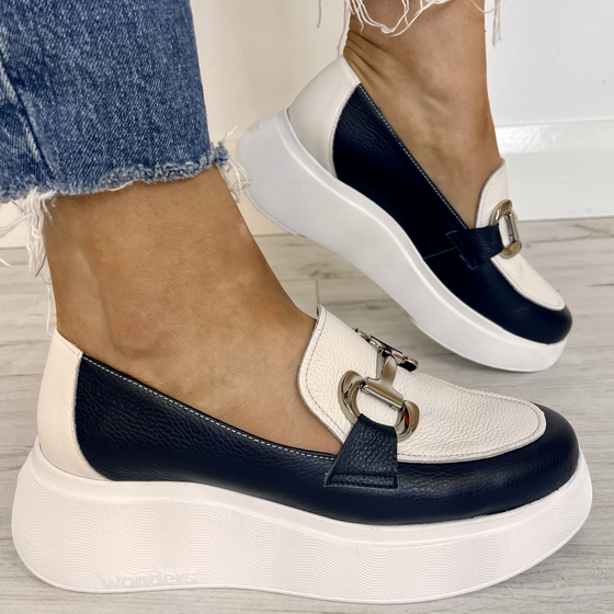 wonders-navy-leather-slip-on-classic-shoes