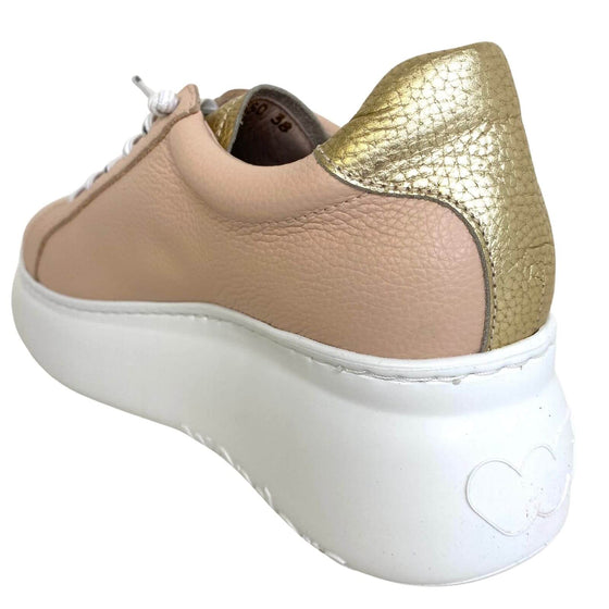 wonders-nude-gold-leather-brand-lace-sneakers