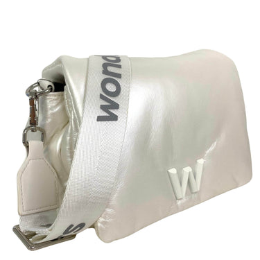 Wonders Off White Padded Crossbody Bag