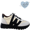 Wonders Off White Suede Leather Sneakers