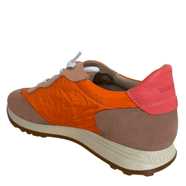 Wonders Orange & Khaki Retro Sneakers
