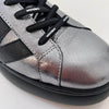 Wonders Pewter Leather Black Modern Sole Brand Lace Sneakers